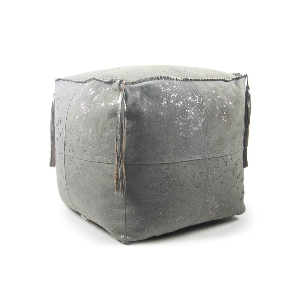  Metallic Dappled Ottoman / Pouf / Foot Rest 