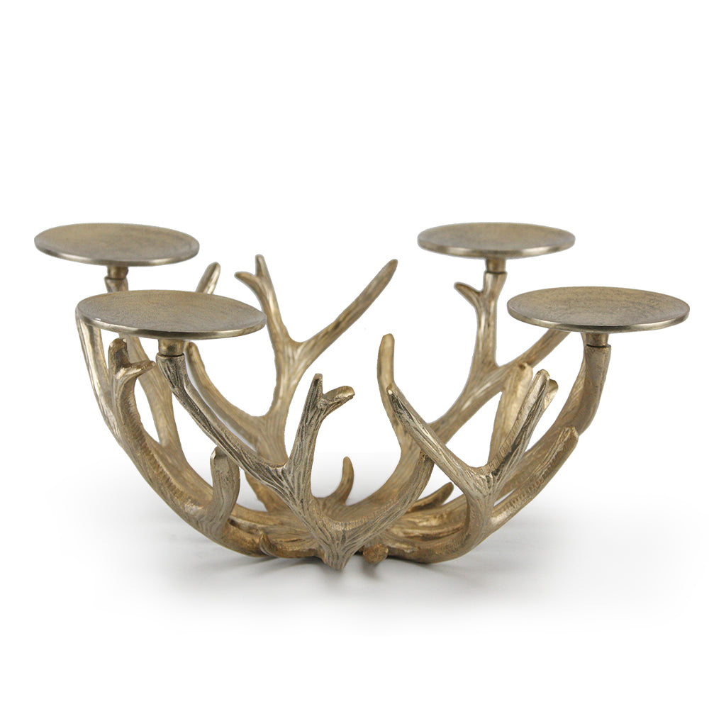  Metal Antler Candelabra Candle Holder 