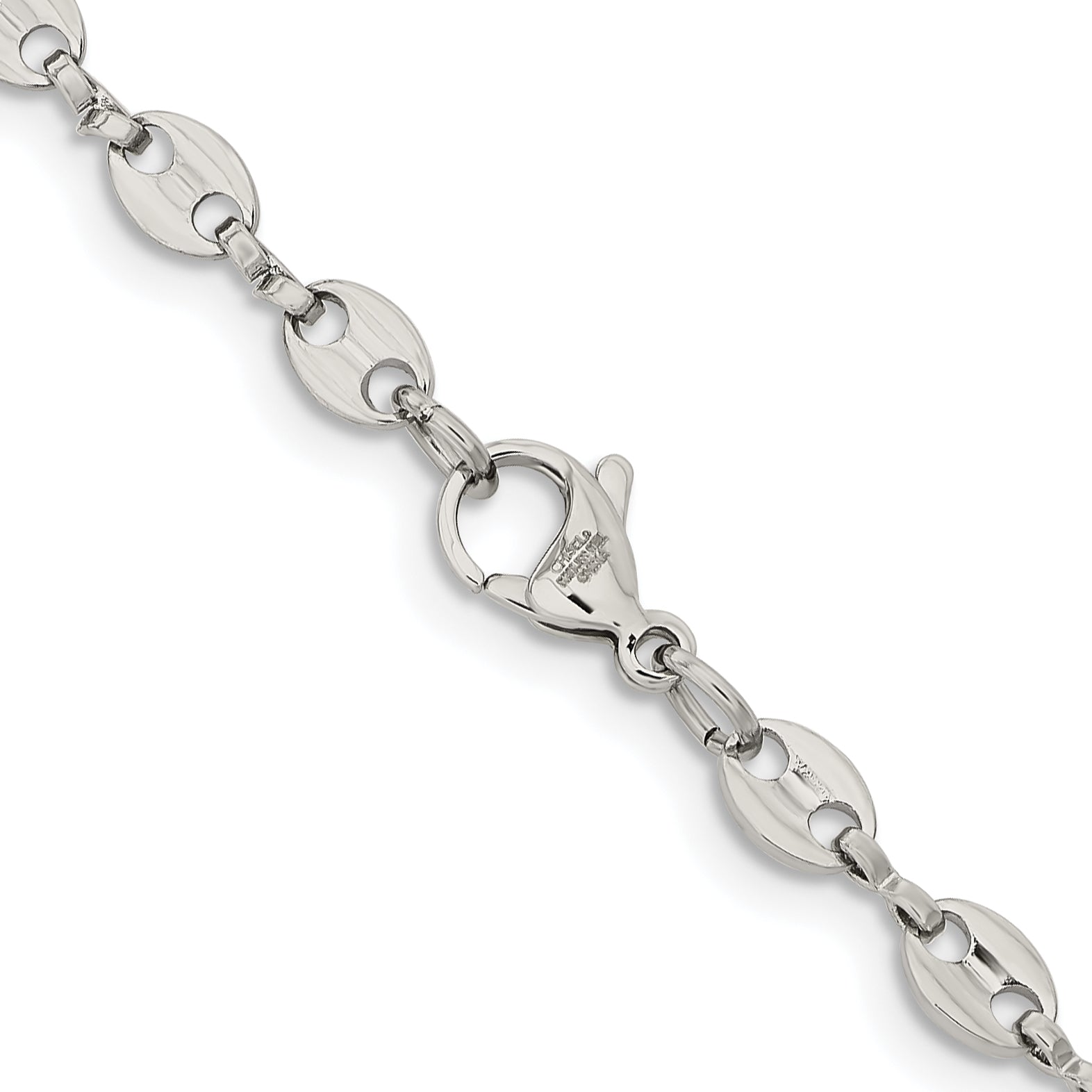 Stainless Steel Polished Fancy Link 18in Chain