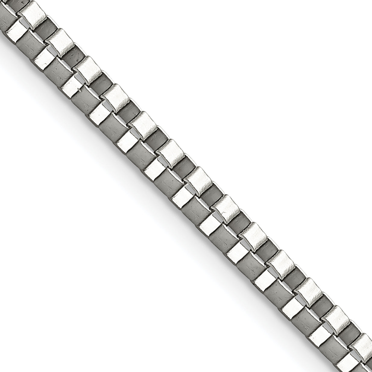 Chisel Stainless Steel Polished 3.2mm 20 inch Box Chain