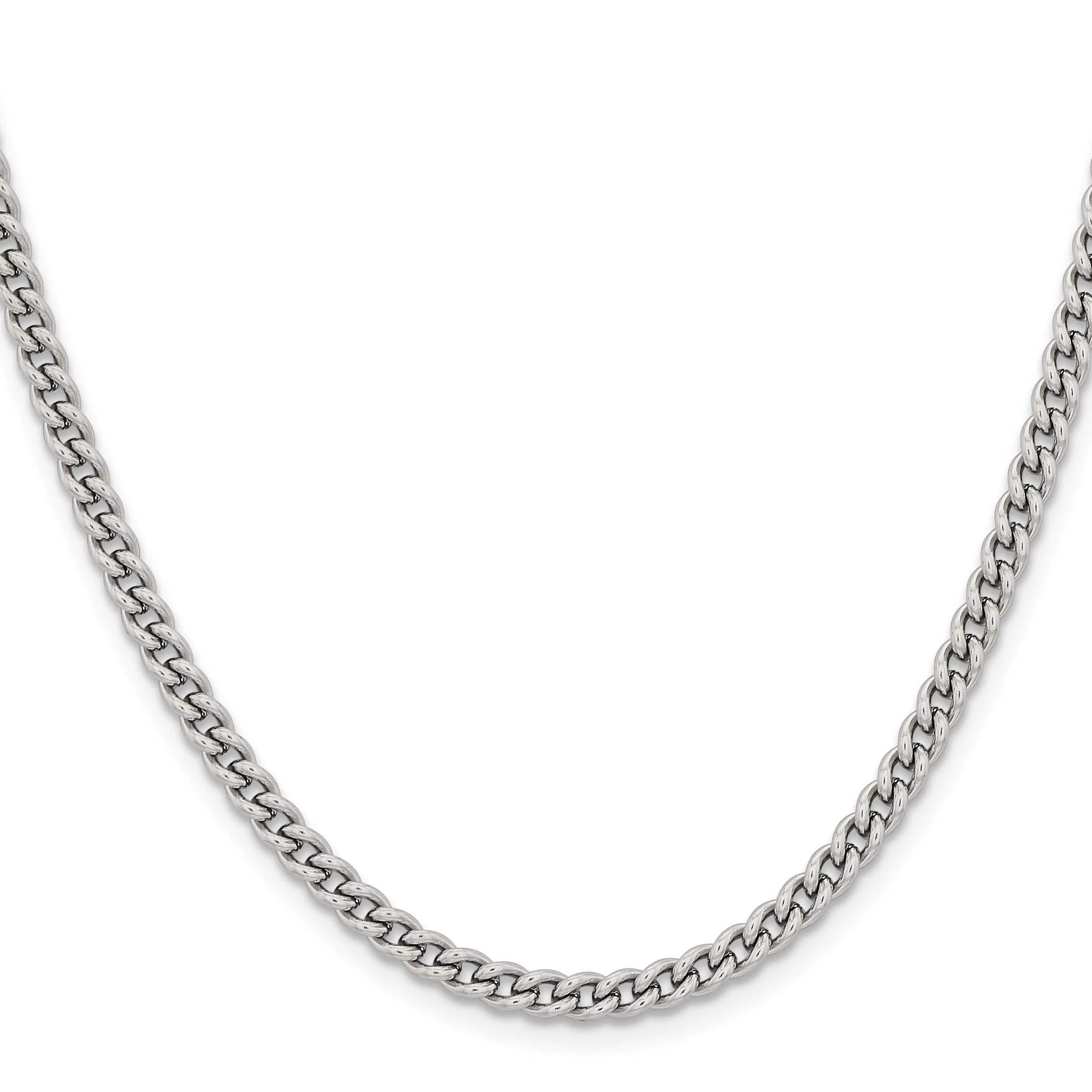 Chisel Stainless Steel Polished 4mm 18 inch Round Curb Chain