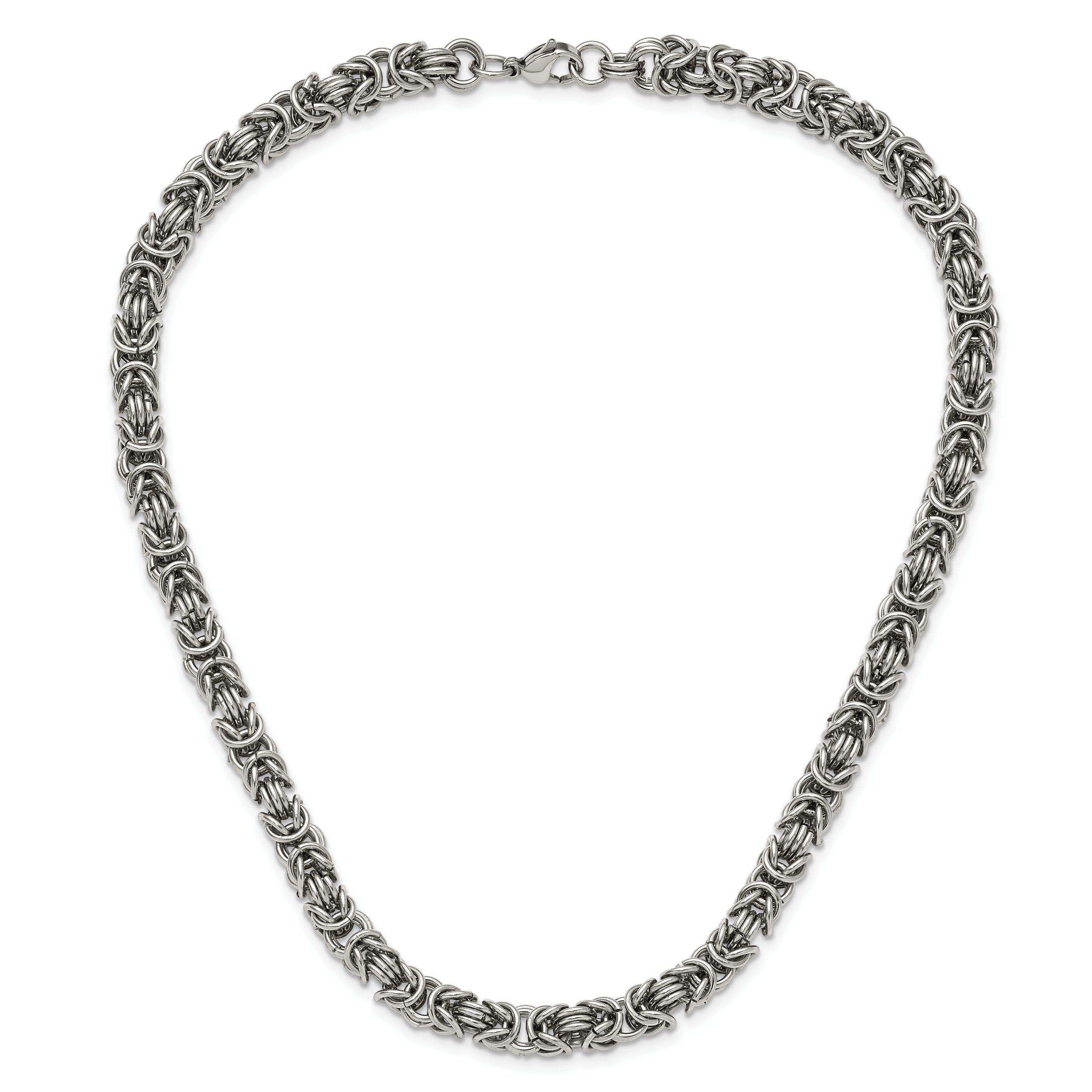 Chisel Stainless Steel Polished 18 inch Fancy Link Necklace