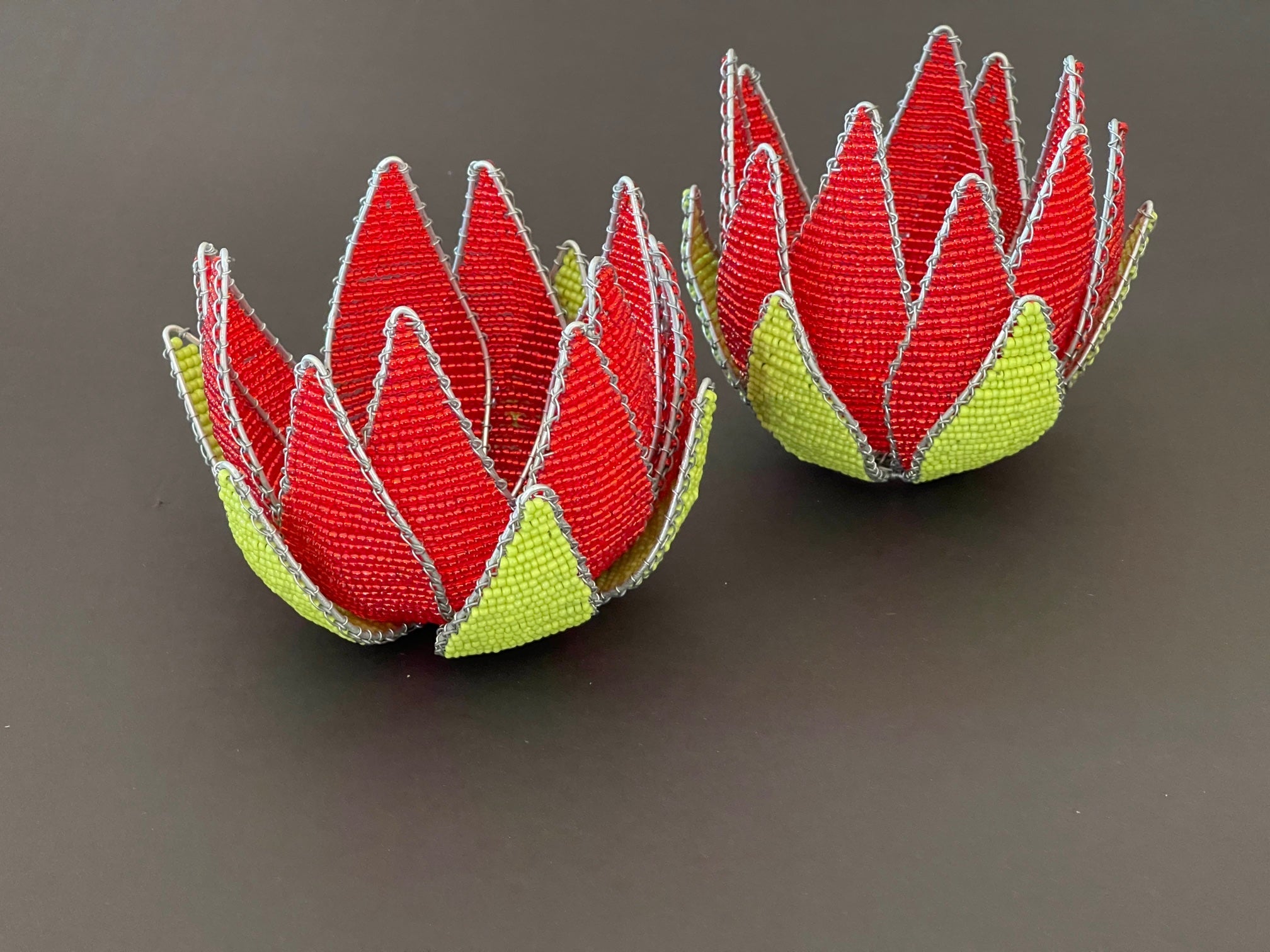 Red King Protea Tea Light Holders