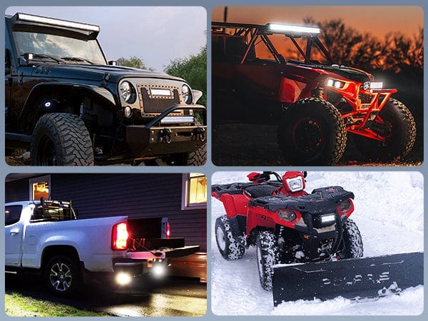 7 Inch 36W Double Row Spot LED Light Bar