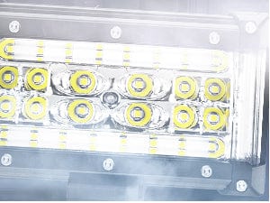 5.5 Inch 132W Side Shooter Quadruple Row Spot Flood LED Light Bars