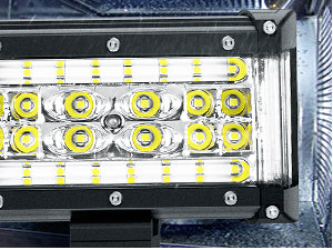 5.5 Inch 132W Side Shooter Quadruple Row Spot Flood LED Light Bars