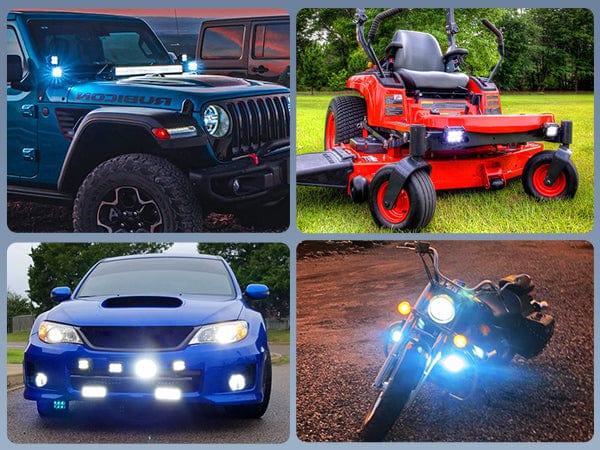 4 Inch 60W Triple Row Spot Flood LED Pods