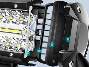 4 Inch 60W Triple Row Spot Flood LED Pods