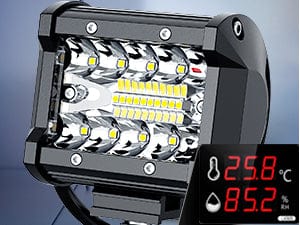 4 Inch 60W Triple Row Spot Flood LED Pods