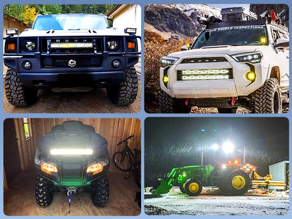 22 Inch 480W Triple Row Spot Flood LED Light Bar