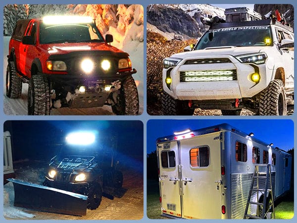 33 Inch 256LED Chips Triple Row Curved Spot Flood LED Light Bar