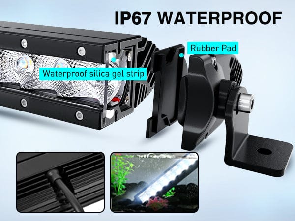 7 Inch 30W 3600LM Super Slim Flood Led Light Bars