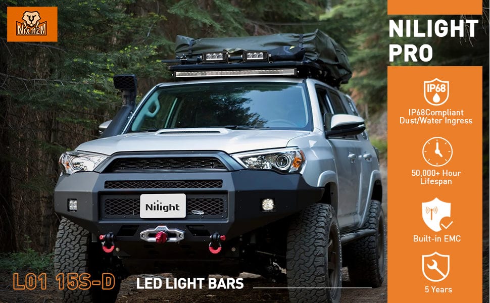 5.3 Inch 15W 1680LM Slim DRL Anti-Glare Spot LED Light Bars