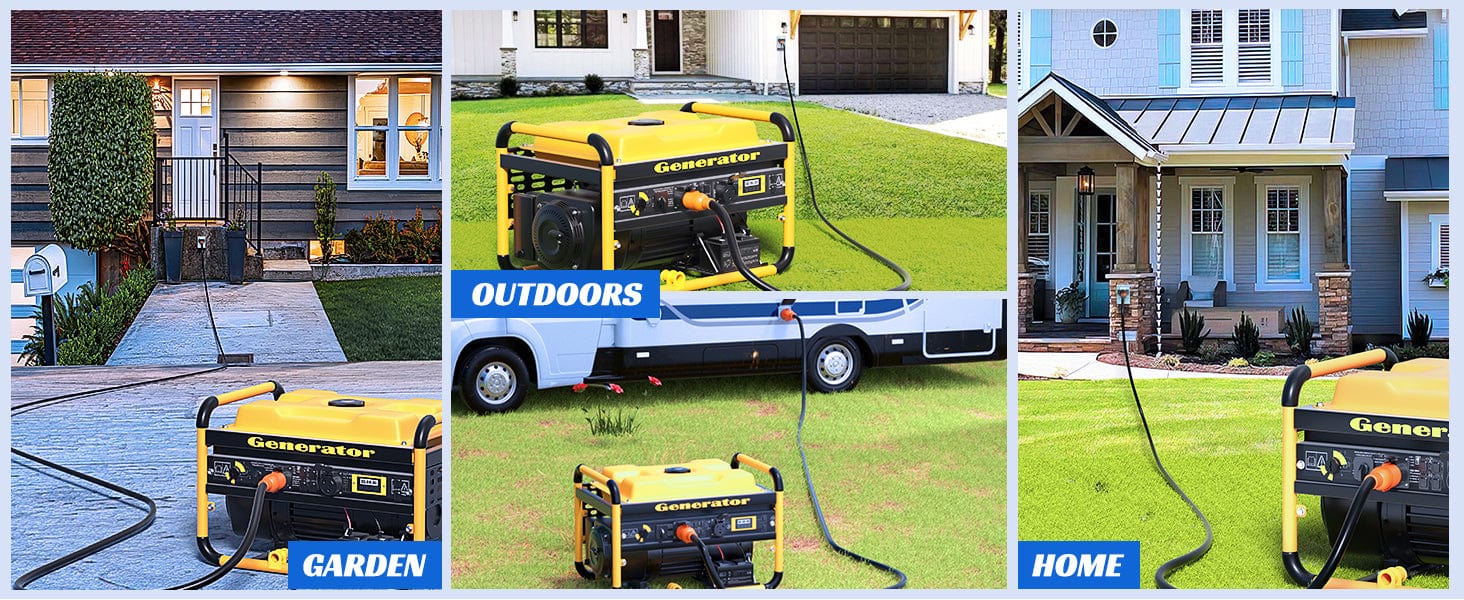 30Amp 100FT Generator Extension Cord Drag Tool