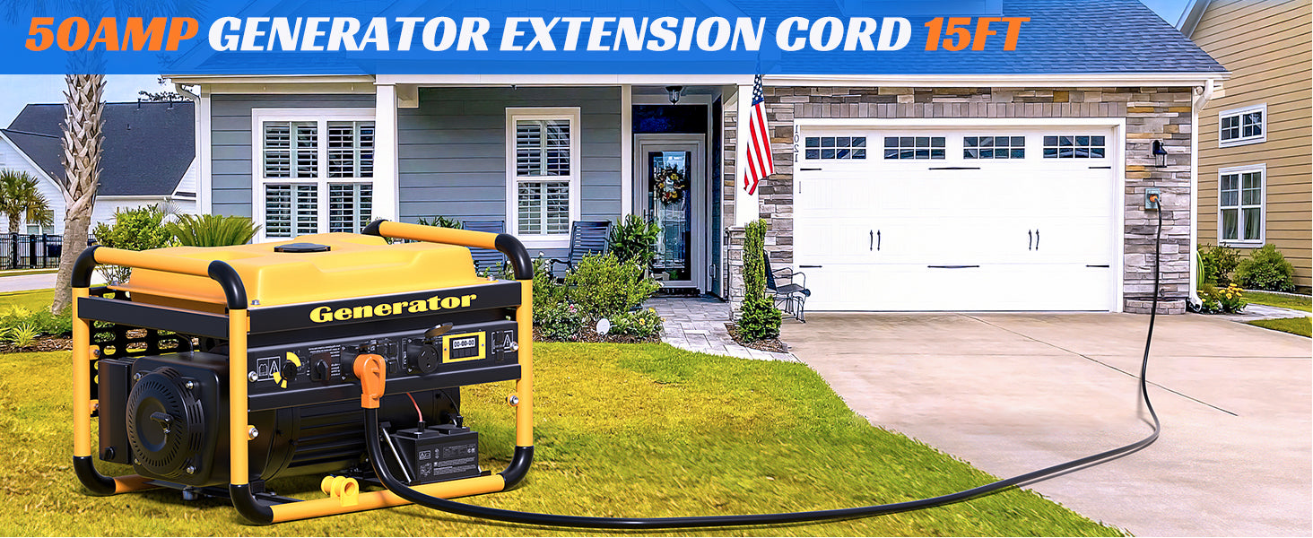 50Amp 15FT Generator Extension Cord