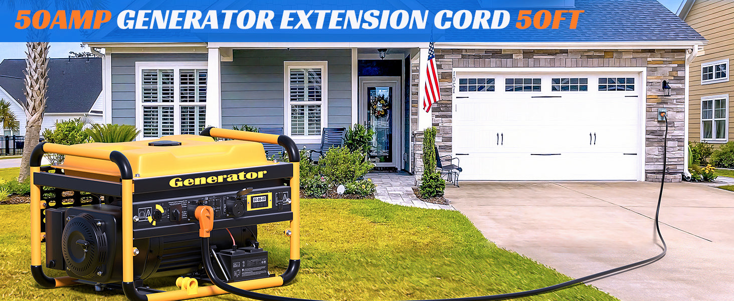 50Amp 50FT Generator Extension Cord