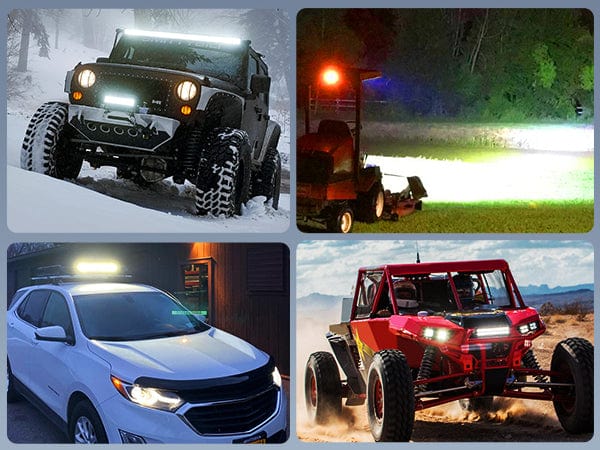 13.7 Inch 72W Double Row Spot Flood Led Light Bar