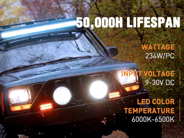 36 Inch 234W Double Row Spot Flood LED Light Bar