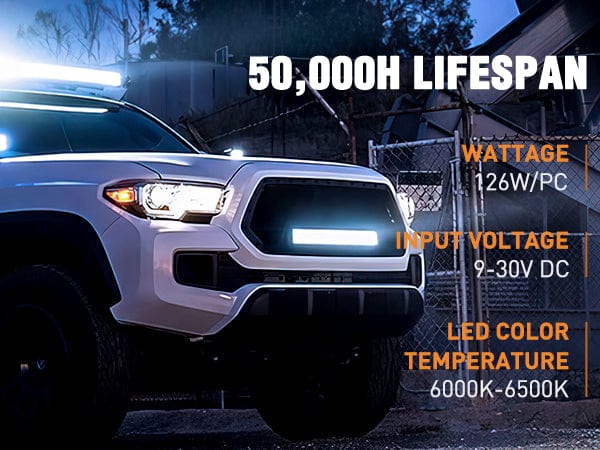 20 Inch 126W Double Row Spot Flood Led Light Bar