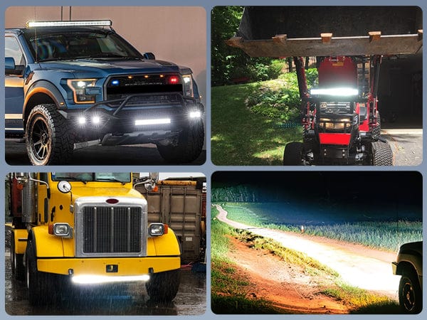 31 Inch 198W Double Row Spot Flood LED Light Bar