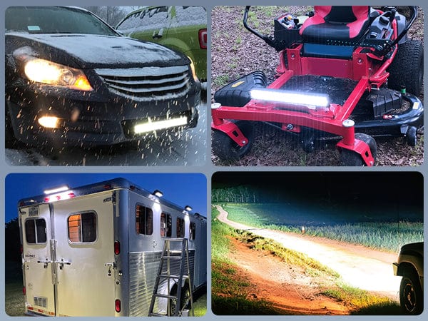 20 Inch 126W Double Row Spot Flood Led Light Bar