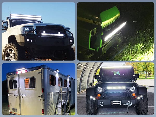 17 Inch 108W Double Row Spot Flood Led Light Bar