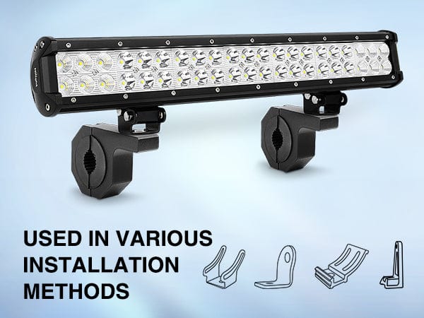 20 Inch 126W Double Row Spot Flood LED Light Bar Kit