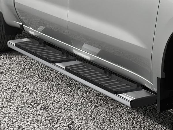 Running Boards for 2019-2024 Chevy Silverado/GMC Sierra 1500 Crew Cab 2020-2024 Silverado/GMC Sierra 2500HD 3500HD 6 Inch Stainless Steel Bolt-on Side Step Nerf Bars