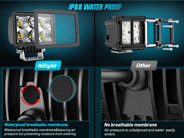 3.3 Inch 6LED Spot Flood Built-in EMC LED Pod Lights
