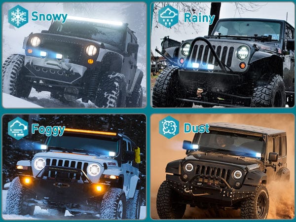 3.3 Inch 6LED Spot Flood Built-in EMC LED Pod Lights