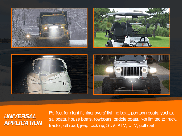 22 Inch 480W Spot Flood Combo White Case Led Light Bar