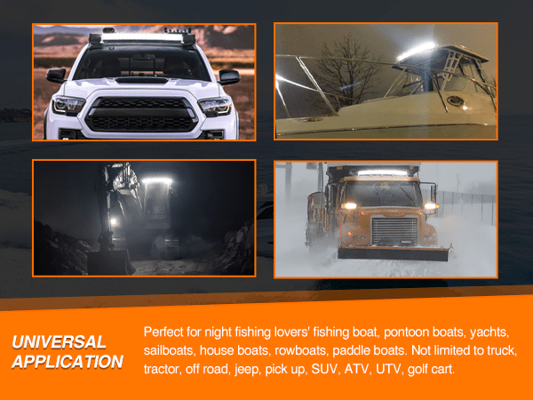 42 Inch 320Leds Spot Flood Combo White Case Led Light Bar