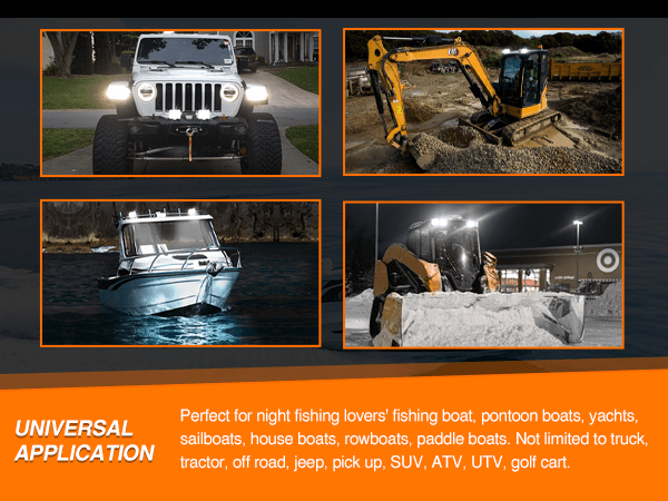 4 Inch 60W Spot Flood Combo White Case Led Work Lights