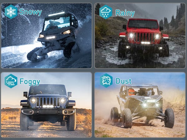 8 Inch 5LED Single Row Spot Screw-Less Night Vision LED Light Bar