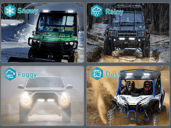 8 Inch 9LED Dual Row Spot Screw-Less Night Vision LED Light Bar