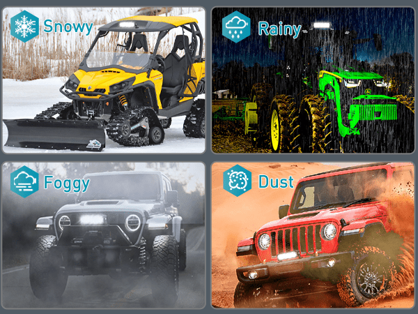 8 Inch 9LED Dual Row Spot Screw-Less Night Vision LED Light Bar