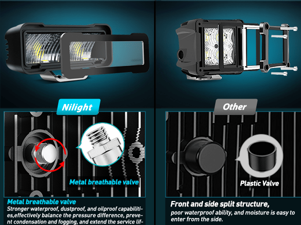 4.5 Inch 2LED 30W Square Flood Built-in EMC LED Pod Lights