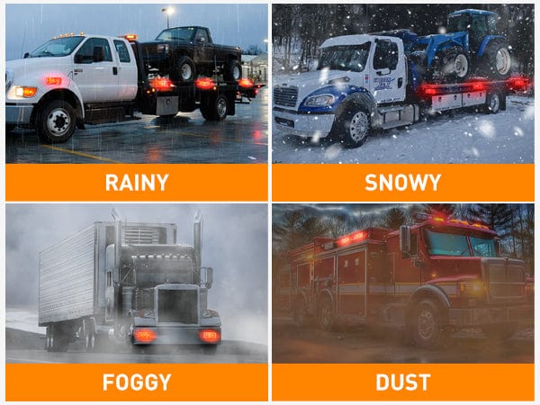 42LED Emergency Strobe Lights For Cars Trucks Van Off Road Vehicles ATV Visibility