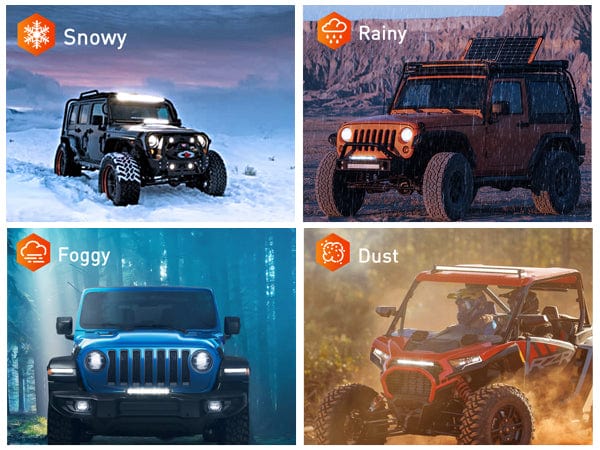 13 Inch 36W 12LED Single Row Ultra-Slim Spot Flood Combo LED Light Bars