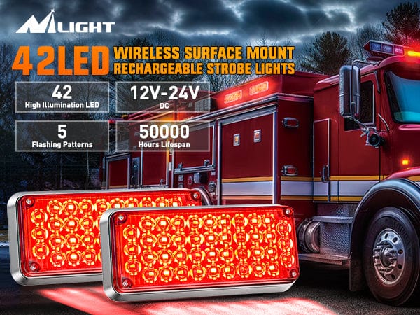 42LED Emergency Strobe Lights For Cars Trucks Van Off Road Vehicles ATV Desciription