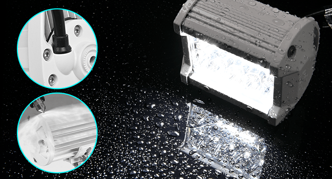 4 Inch 60W Spot Flood Combo White Case Led Work Lights