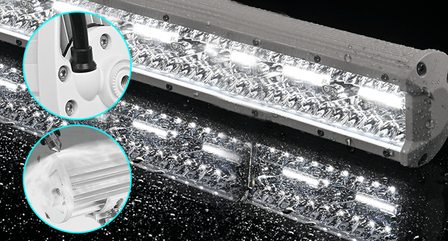 12 Inch 300W Spot Flood Combo White Case Led Light Bar