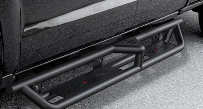 Running Boards for 2007-2018 Chevy Silverado/GMC Sierra 1500;2007-2019 Chevy Silverado/GMC Sierra 2500HD 3500HD Extended Dual-StageTextured Powder Coated Side Step Nerf Bars