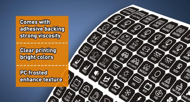 120PCS Switch Panel Stickers For 6/8 Gang Switch Panel