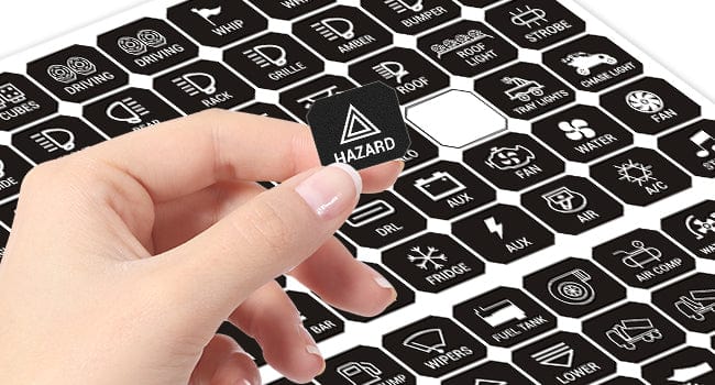 120PCS Switch Panel Stickers For 6/8 Gang Switch Panel