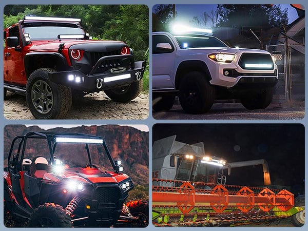 32 Inch 180W Double Row Spot Flood LED Light Bar