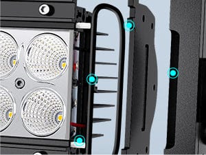 42 Inch 240W Double Row Curved Spot Flood LED Light Bar