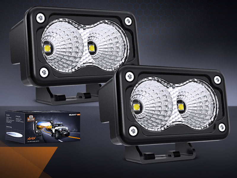 3 Inch 20W 1160LM Flood Built-in EMC LED Work Lights