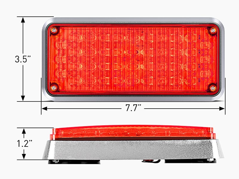 42LED Emergency Strobe Lights For Cars Trucks Van Off Road Vehicles ATV Size