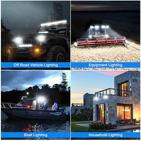 The Application Of Nilight 12 Inch 72W Spot Flood Combo LED Light Bars